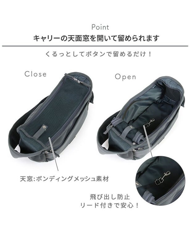 PET PARADISE ペットパラダイス スリング キャリーバッグ 超小型犬 グレー