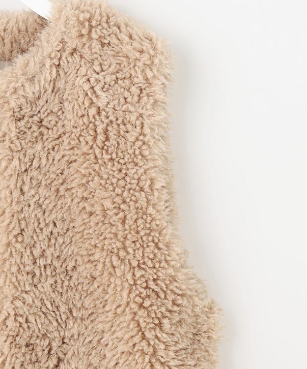 Feroux プードルファー ジレ ベージュ系