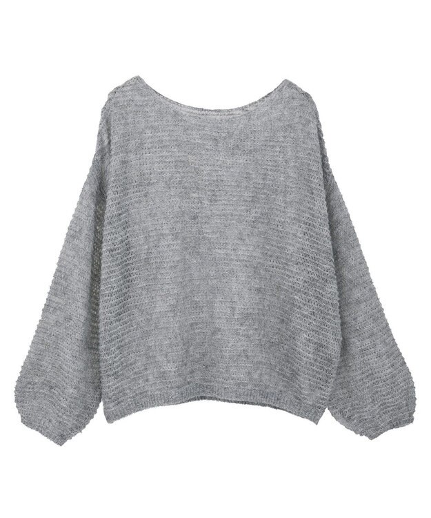 earth music&ecology ふんわりシアープルオーバー Gray