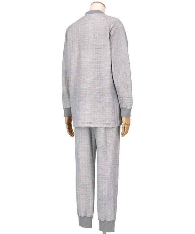 ワコール／睡眠科学 パジャマ キルトニット素材(本体) あったか 長袖 長ズボン メンズ YGW478 睡眠科学／ワコール グレー