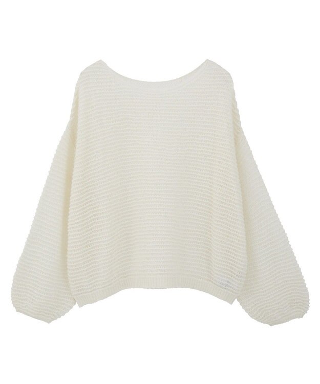 earth music&ecology ふんわりシアープルオーバー Ivory