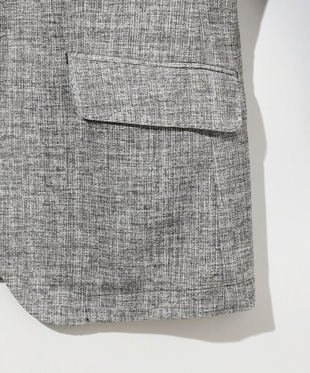 JOSEPH ABBOUD 清涼感【弱撥水/イージーケア/軽量/ストレッチ】クールピケ ジャケット ライトグレー系