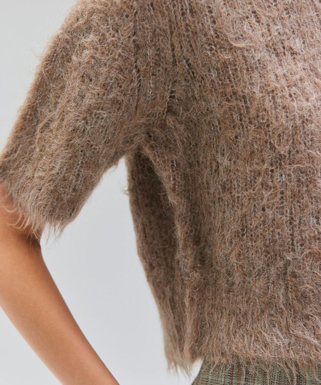 BEIGE， SENECA / アルパカウールショートシャギーニット Taupe