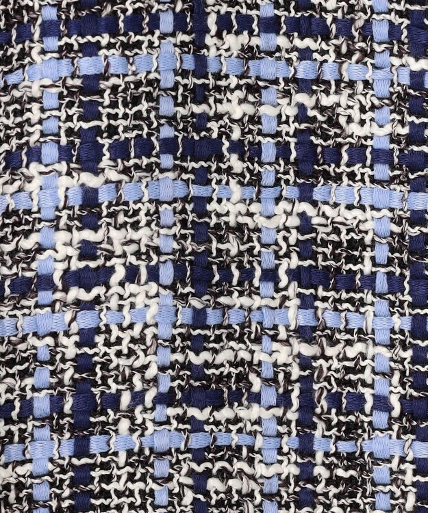 J.PRESS LADIES L ファニーツイード ジャケット ネイビー系