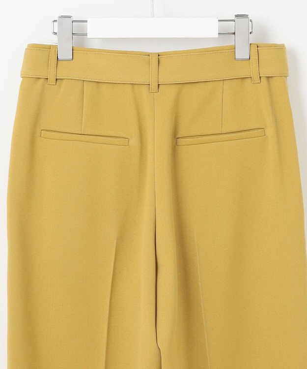 自由区 【カトリエムブーケ】Beau pantalon de forme デザインタックワイドパンツ マスタード