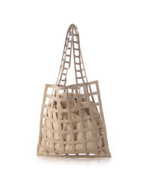 UNBILLION 【テレビ ドラマ着用アイテム】カシュカシュ cachecache / インナー巾着付ラティストート ベージュ