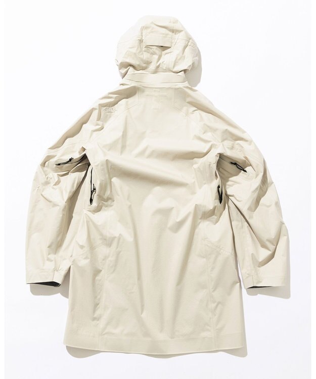 JOSEPH ABBOUD MOUNTAIN 【軽量/撥水/防風/透湿防水素材/JAPANファブリック/男女兼用】　　マウンテンシェルパーカーコート アイボリー系
