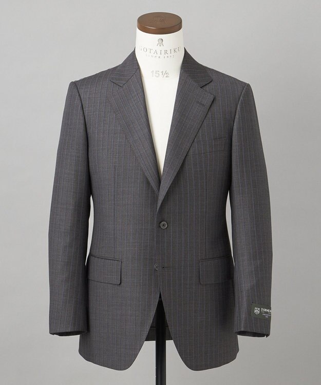 GOTAIRIKU 【DORMEUIL】AMADEUS365 スーツ（グレーストライプ） グレー系1
