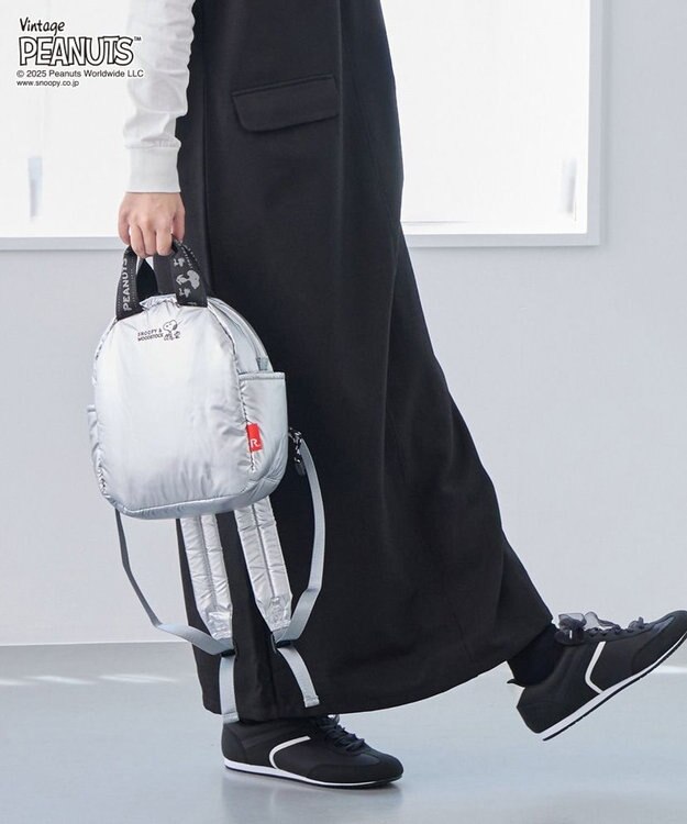 ROOTOTE 8453【スヌーピー】IP.セオルー.パデット.ピーナッツ-0S 02：シャイニーシルバー