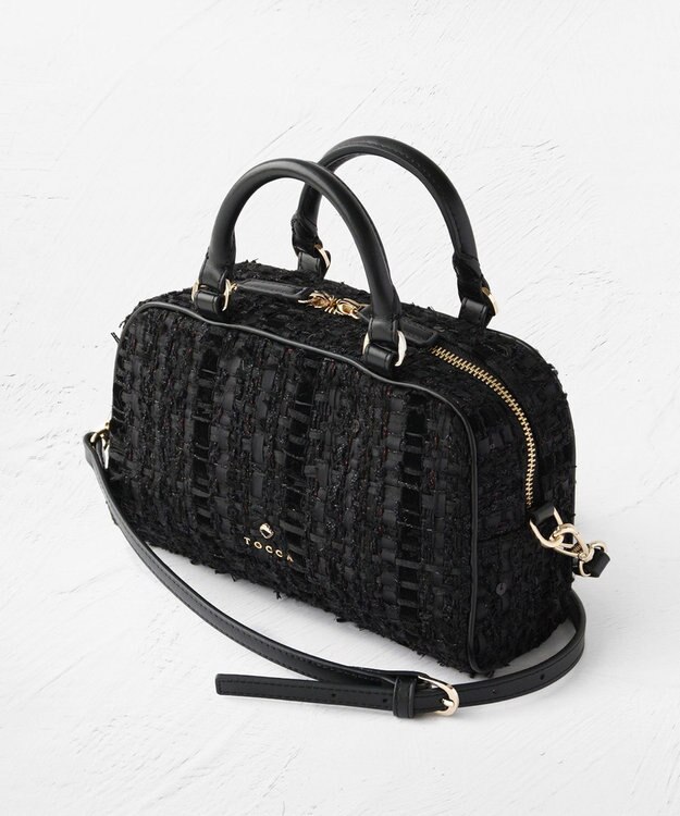 TOCCA 【美人百花掲載】OREILLER BAG ミニボストンバッグ ブラック系5