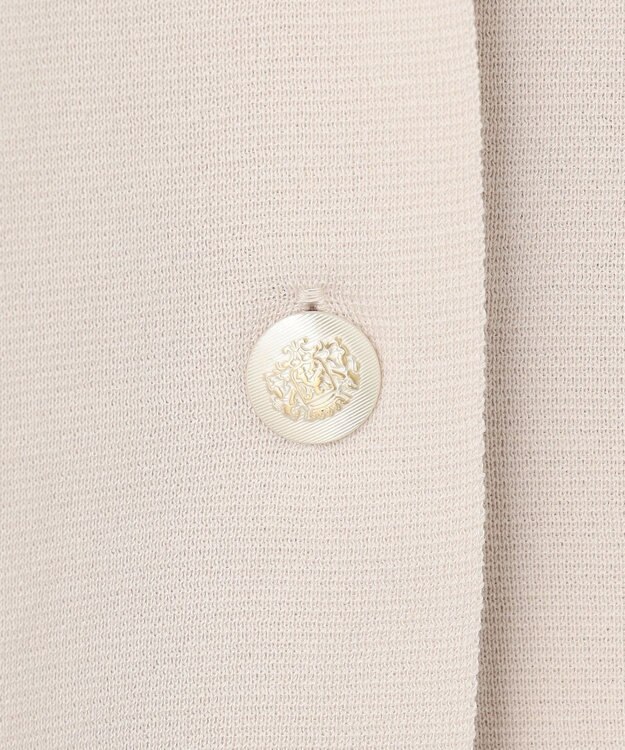 J.PRESS LADIES 【洗える】Cotton Acetate ニット ジャケット ベージュ系