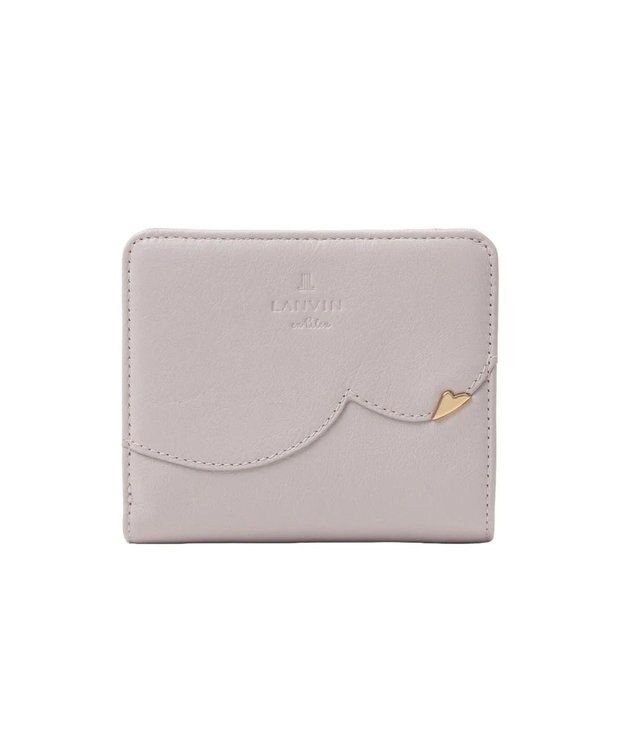 LANVIN en Bleu デクール 二つ折りLファスナー財布 ライトピンク