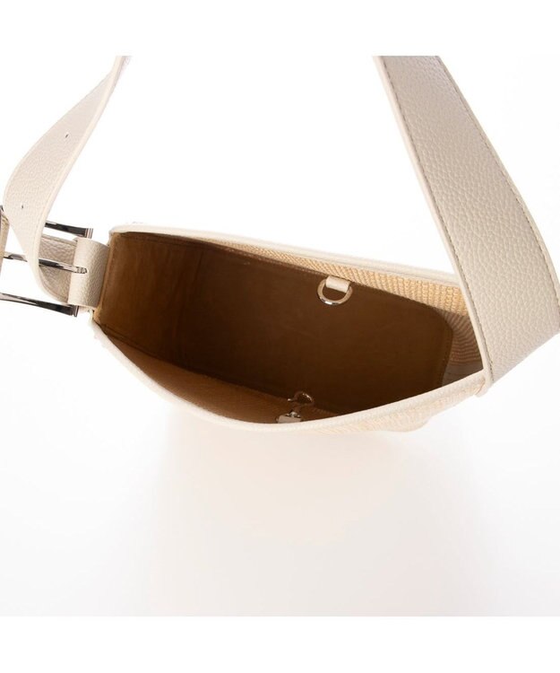 UNBILLION カシュカシュ cachecache / 雑材風アシンメトリートート アイボリー