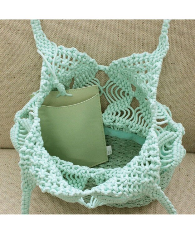 ROOTOTE 1149【カゴバッグ】LT.デリ.マクラメ-C 04：ミント