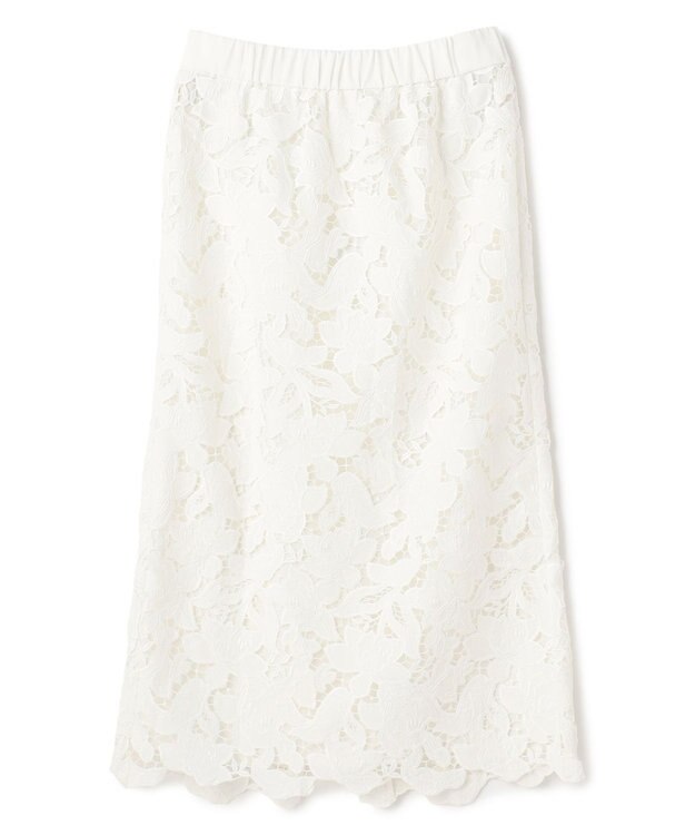 BEIGE， CITRINE / エンブロイダリーレースイージースカート Off