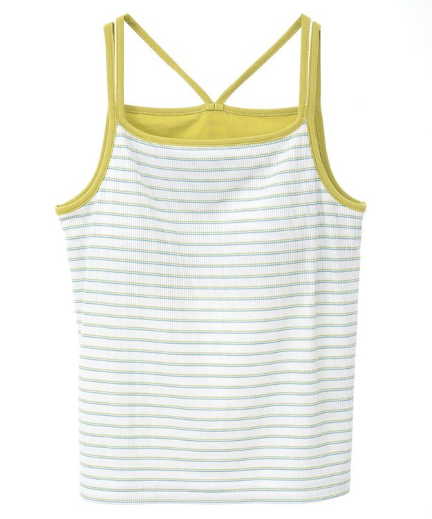 AMERICAN HOLIC カップ付き　バッククロスボーダーキャミソール Blue