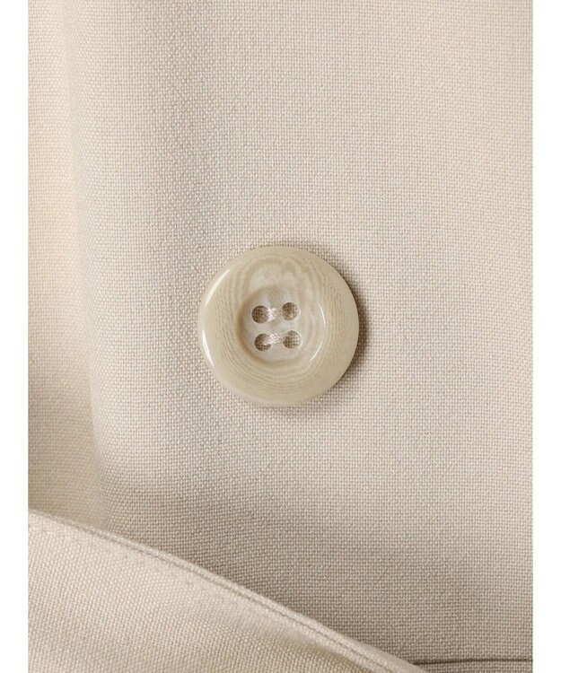 earth music&ecology サイドプリーツジレンチ Ecru