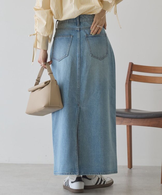 AMERICAN HOLIC リメイクデザインスカート Light Indigo