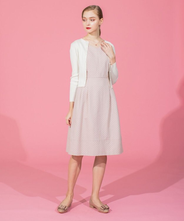 TOCCA 【洗える】SILK RIB CARDIGAN カーディガン アイボリー系