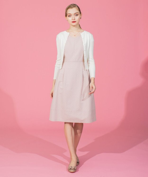 TOCCA 【洗える】SILK RIB CARDIGAN カーディガン アイボリー系