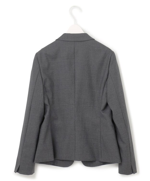 ICB 【セットアップ対応】ウールストレッチ テーラードジャケット チャコール系