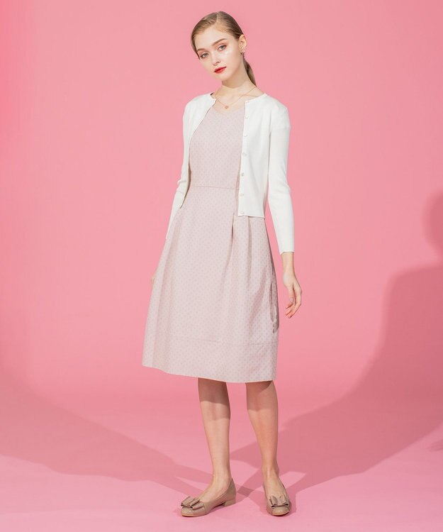 TOCCA 【洗える】SILK RIB CARDIGAN カーディガン アイボリー系