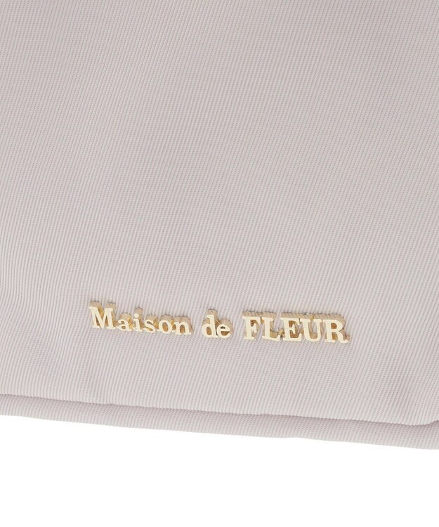 Maison de FLEUR 撥水加工ポケットリボンリュック Grayish Pink