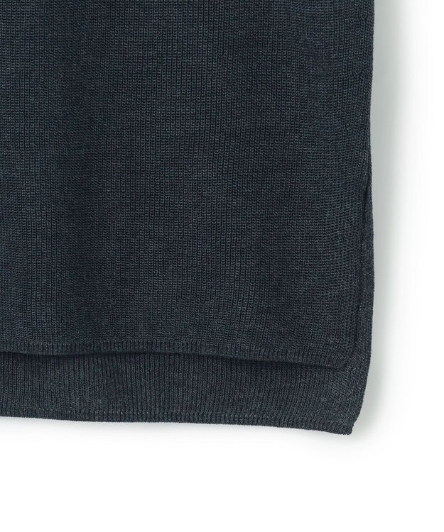 23区 【洗える】シャイニーシアー オーバーサイズ ニット ダークグリーン系