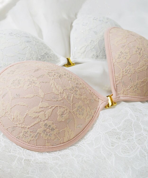 BRADELIS New York 【NuBra / ボリュームアップ】パテッドヌーブラ リリウム  蒸れにくい バックレス コレクション デザインヌーブラ 正規品 ホワイト