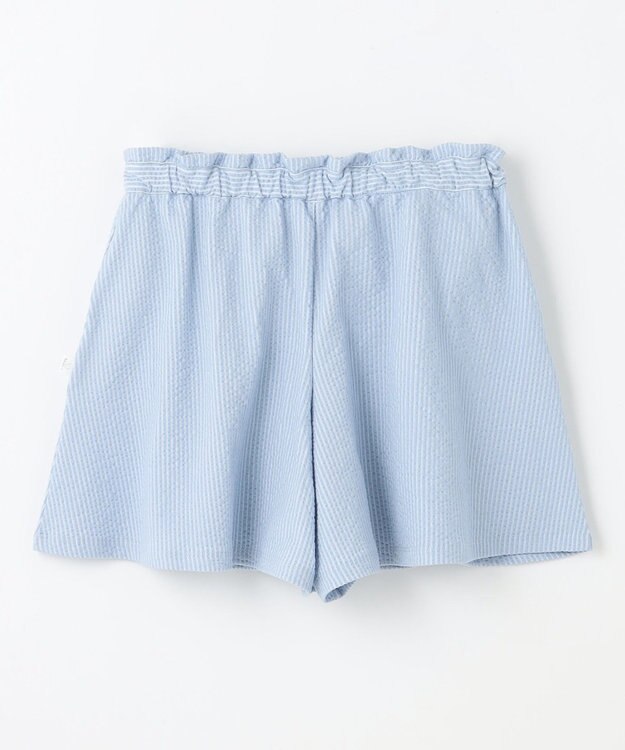 組曲 KIDS 【110-140㎝】サッカーストライプ キュロット サックスブルー