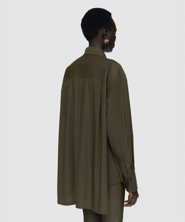 JOSEPH ポプリンコットン　ロングスリーブシャツ Palm Leaf