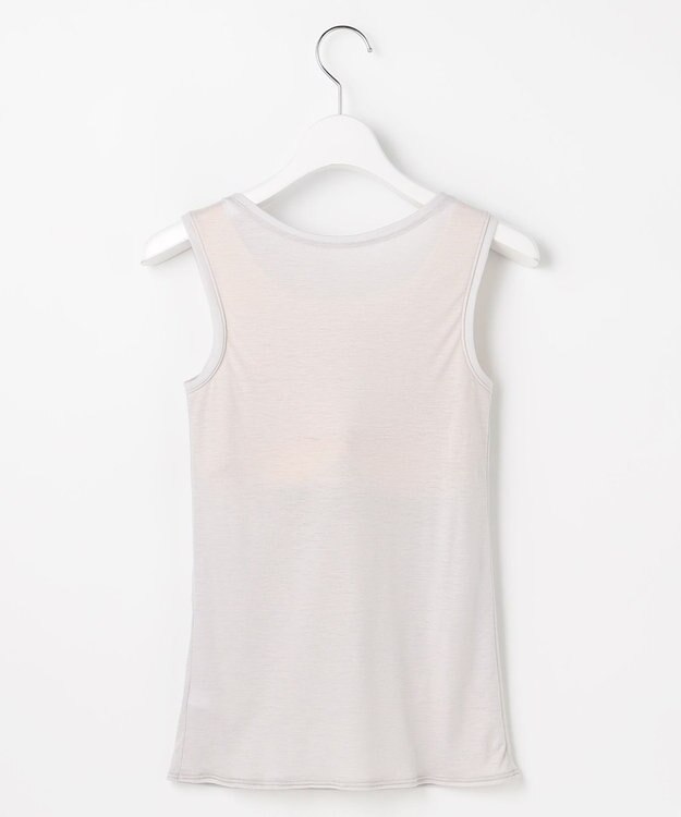 自由区 L 【ワコールコラボ・2点SET】シアーチェックニット プルオーバー グレー