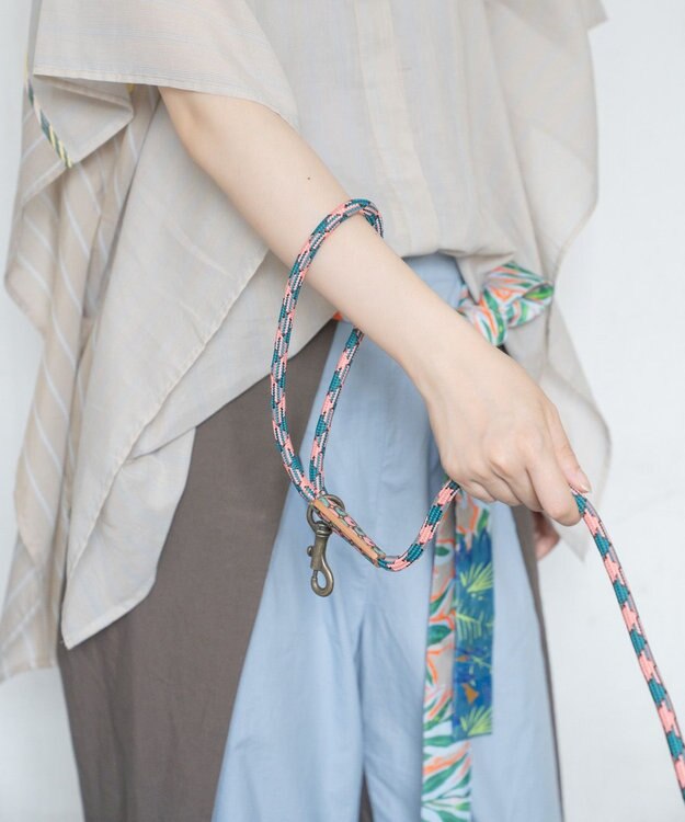 COQ HAPPY ARGYLE  ハンズフリーロングドッグリード ピンク