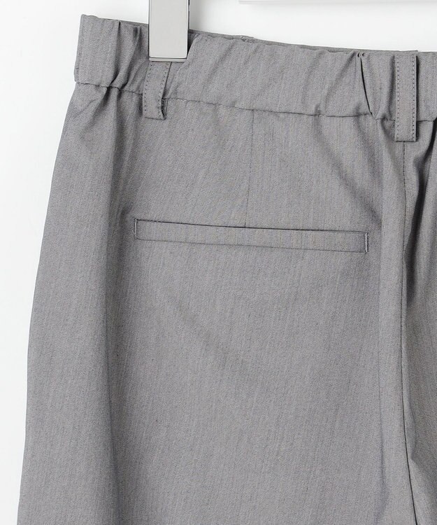 J.PRESS LADIES L SOFTシャンブレー テーパード パンツ ライトグレー系