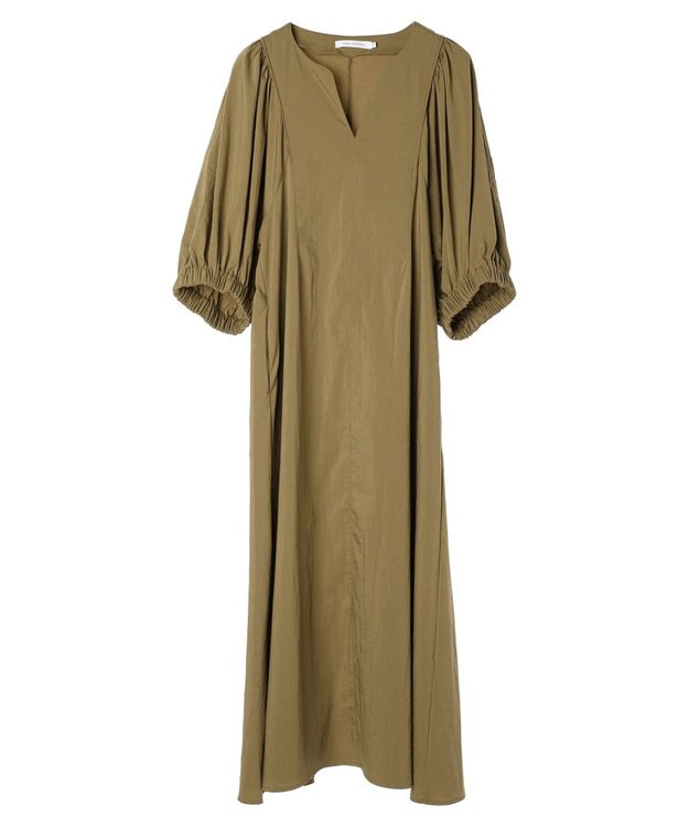 AMERICAN HOLIC 接触冷感スキッパーワンピース Camel