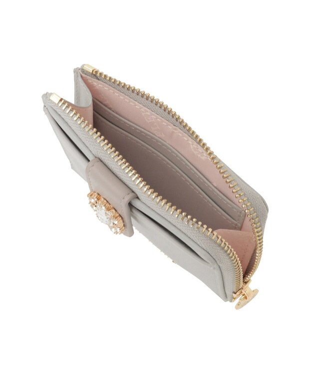 Maison de FLEUR 配色ビジューフラグメントケース Sax Blue