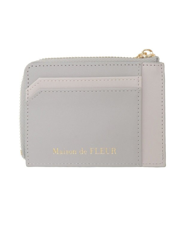 Maison de FLEUR 配色ビジューフラグメントケース Sax Blue