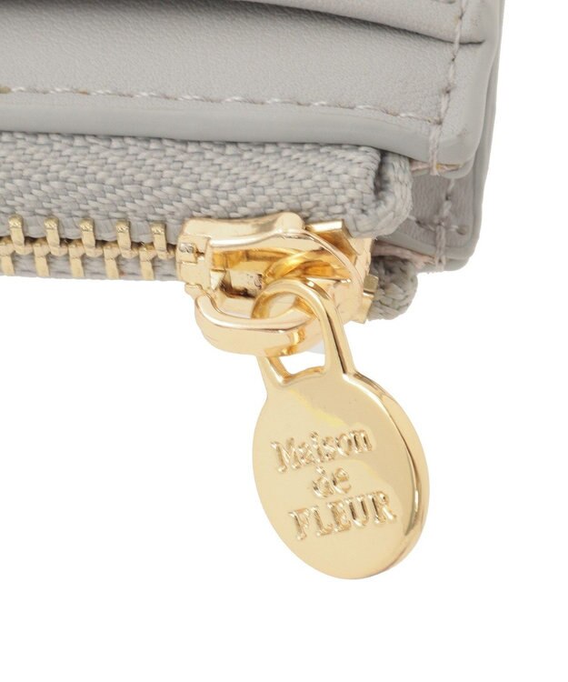 Maison de FLEUR 配色ビジューフラグメントケース Sax Blue