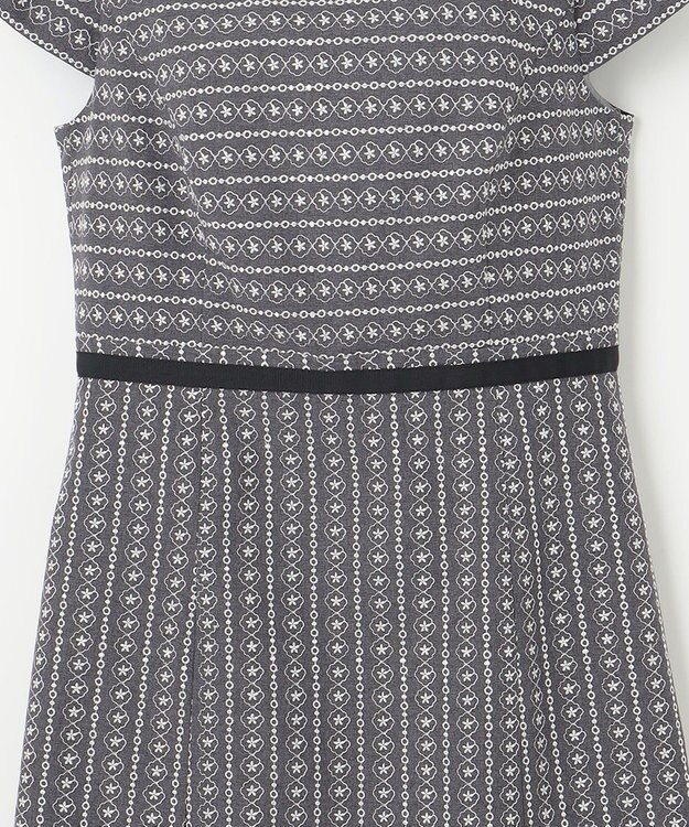 TOCCA 【洗える！】ICON BORDER ドレス ライトグレー系7