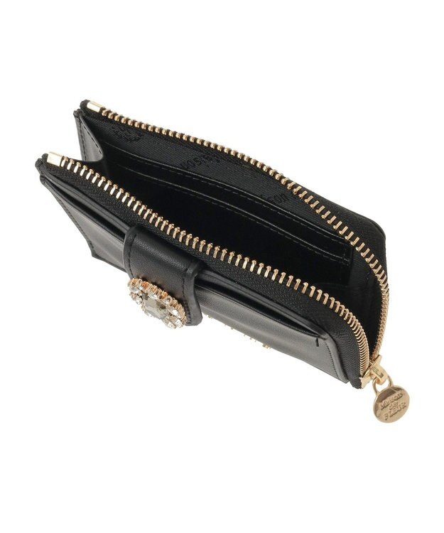 Maison de FLEUR 配色ビジューフラグメントケース Black