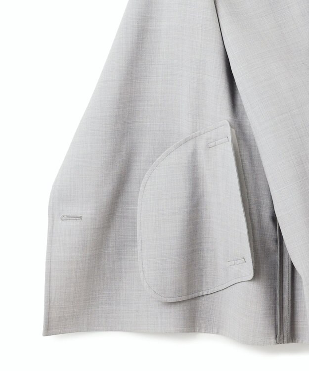 LOHEN ショートトレンチリバーコート　ライトグレー LOHEN ショートトレンチリバーコートライトグレー