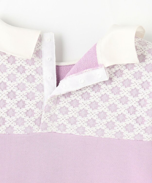 組曲 KIDS 【150-160㎝】レース トレーナー ラベンダー系