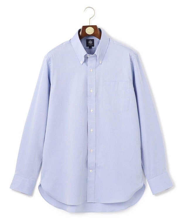 J.PRESS MEN 【KING SIZE】【PREMIUM PLEATS / 形態安定】ピンオックス ドレスシャツ / B.D. ダルブルー系