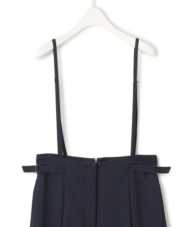 ICB 【2WAY・WEB限定・洗える】シルフィルダブルクロス サスペンダーパンツ ネイビー系