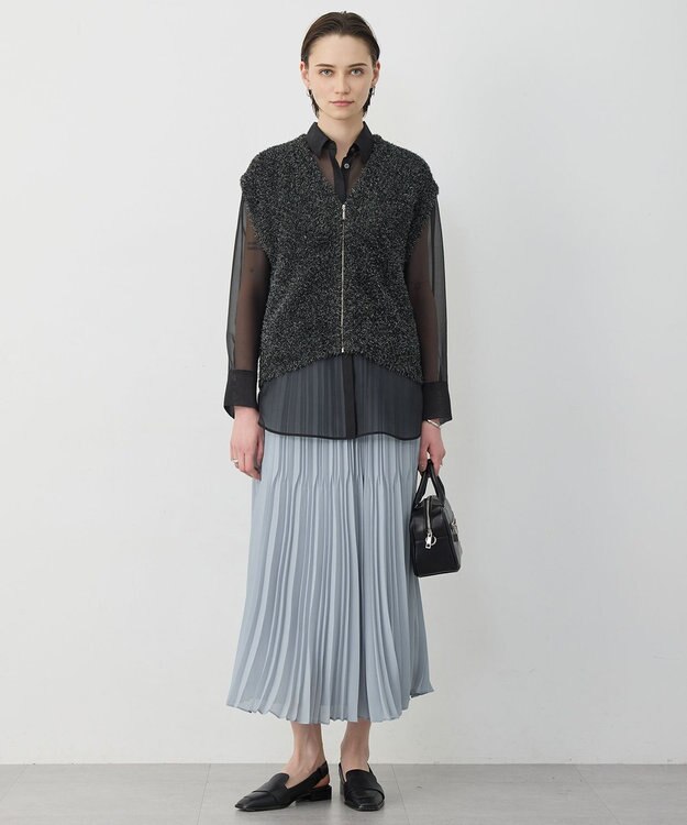 ICB 【先行予約】 ドライシアーオーガンジー シャツ ブラック