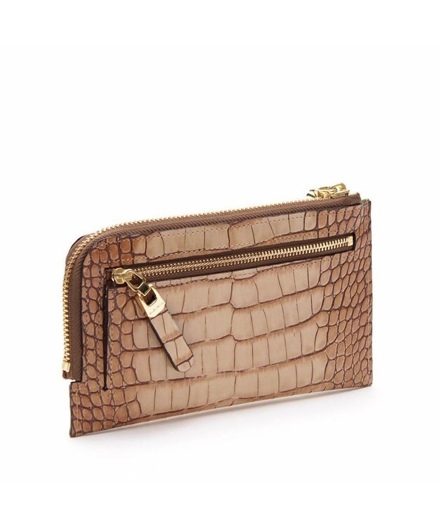 A.D.M.J. 【牛革】クロコ型押しオーガナイザーパース ポミーチェ