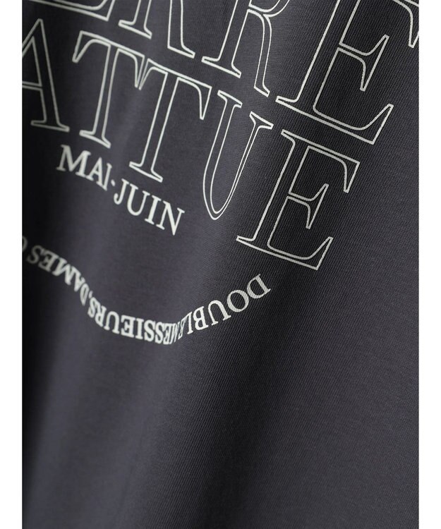 earth music&ecology ＴＥＲＲＥ　ＢＡＴＴＵＥ　フレンチＴ Charcoal Gray