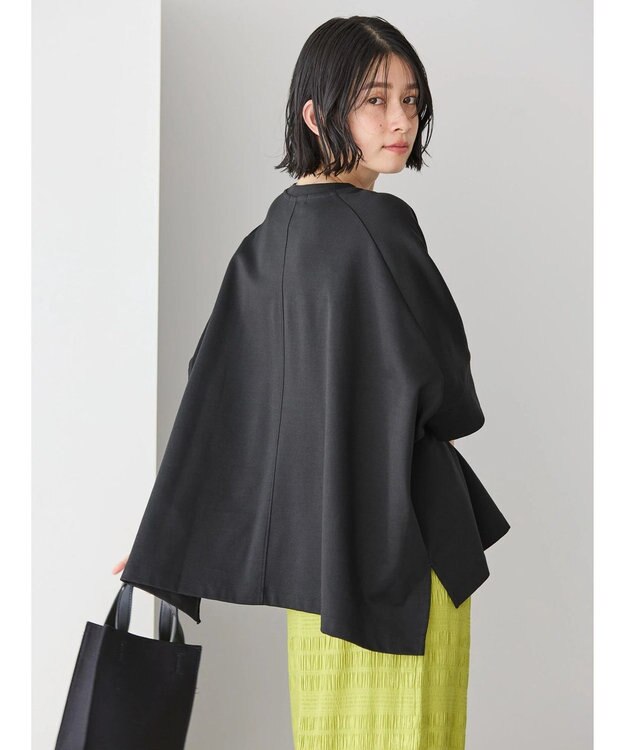 AMERICAN HOLIC 接触冷感ポンチョシルエットポンチプルオーバー Black