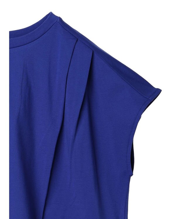 AMERICAN HOLIC 接触冷感フレンチスリーブタックポンチプルオーバー Blue