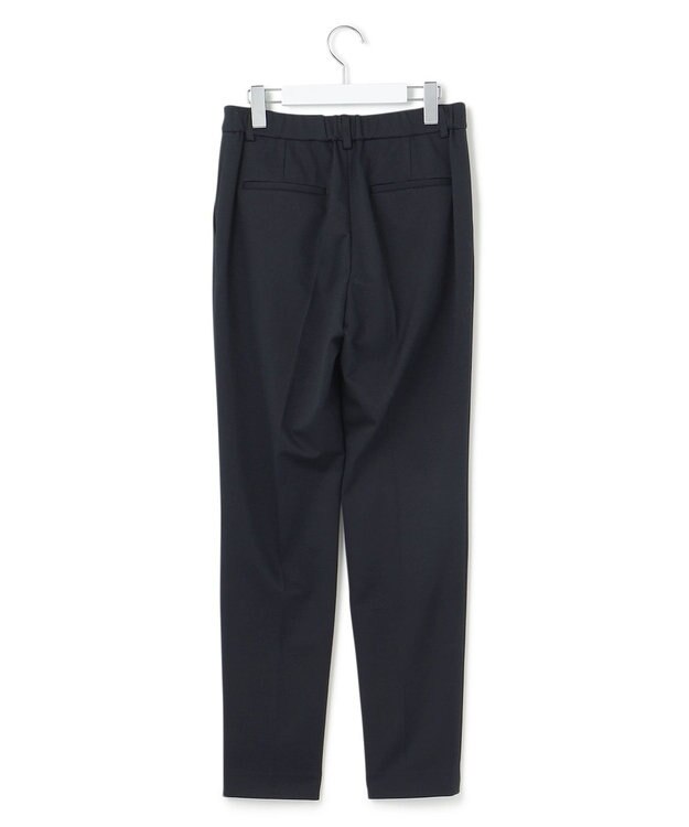 23区 L 【セットアップ対応/洗える】トリアセジャージー テーパードパンツ ネイビー系